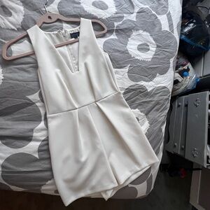 Topshop Crepe Square Neck Romper